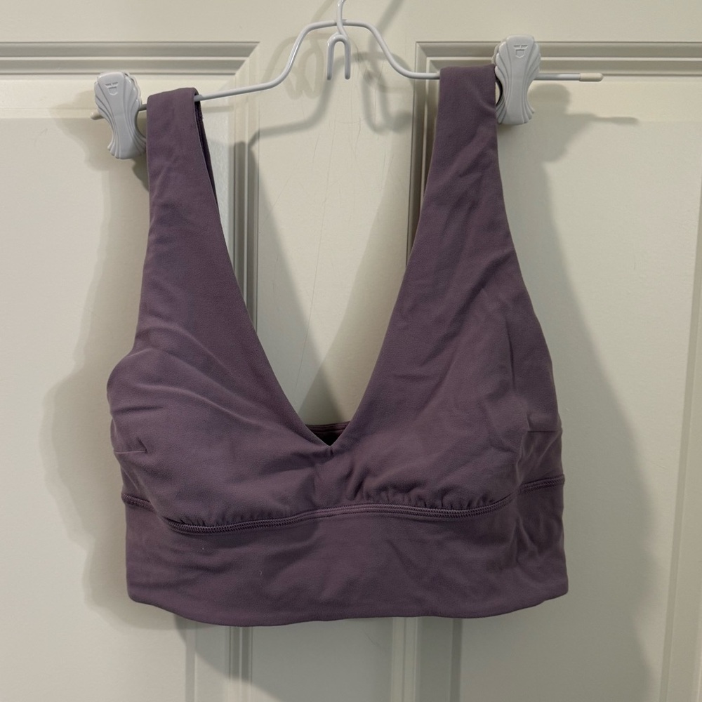 Lululemon align v-neck bra C/D purple ash size 6